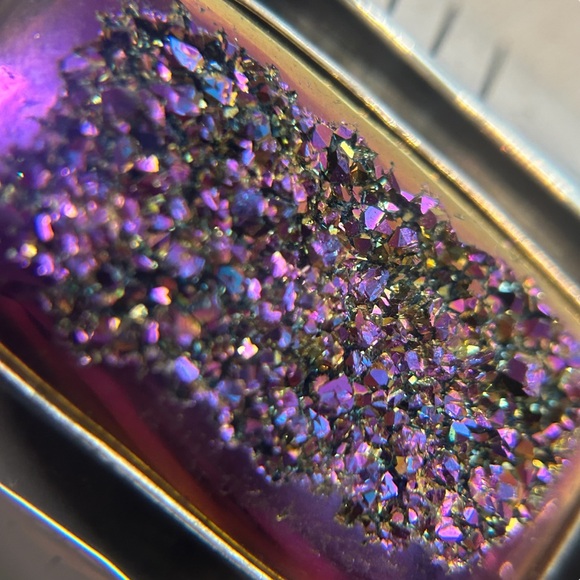 Southwest Design 950 Silver AF Designs Druzy Purple Peacock Pendant - Picture 3 of 7